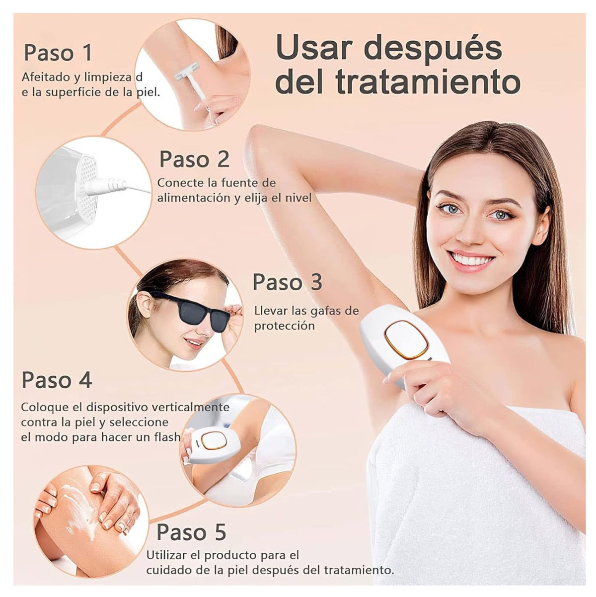 Depiladora IPL Laser eléctrica Profesional