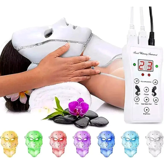 Máscara Facial LED de 7 Colores